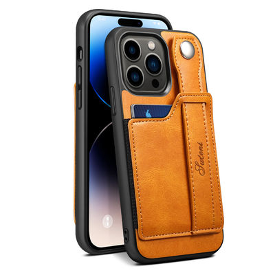 Πολυτέλεια περίπτωσης δέρματος Iphone τηλεφωνικής περίπτωσης πορτοφολιών δέρματος τηλεφωνικής περίπτωσης δέρματος