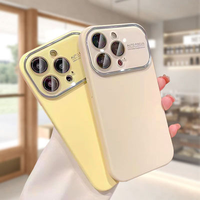 Μεγάλο παράθυρο Αδιάβροχο κάλυμμα για iPhone 15 υγρό σιλικόνιο