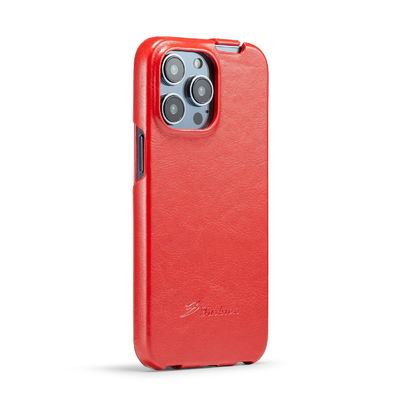 Έξοχος cOem Iphone 14 τηλεφωνικών υποθέσεων δέρματος πολυτέλειας γνήσιος μαγνητική περίπτωση