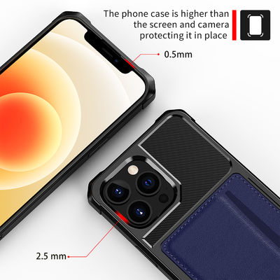 Έξοχος κάτοχος μαγνητικών καρτών για Iphone 12 αντιρυπικό δέρμα 13