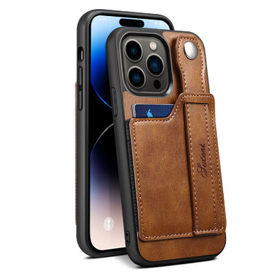 Πολυτέλεια περίπτωσης δέρματος Iphone τηλεφωνικής περίπτωσης πορτοφολιών δέρματος τηλεφωνικής περίπτωσης δέρματος