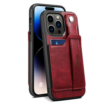 Πολυτέλεια περίπτωσης δέρματος Iphone τηλεφωνικής περίπτωσης πορτοφολιών δέρματος τηλεφωνικής περίπτωσης δέρματος