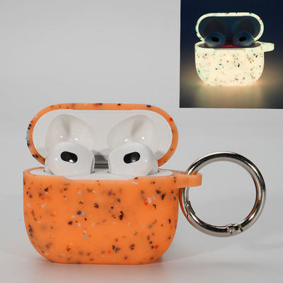 Αβλαβής ακουστικών περίπτωσης περίπτωση Airpods σιλικόνης κάλυψης φωτεινή υπέρ