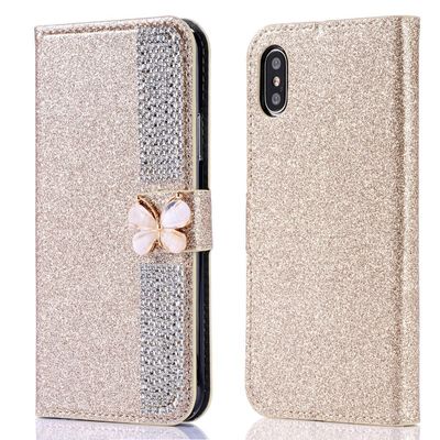 Flash Powder Electroplated Diamond Inlay Phone Case για το iPhone Xr Xs 11 12 13 14 Pro Max Κεφάλαιο κάλυψης